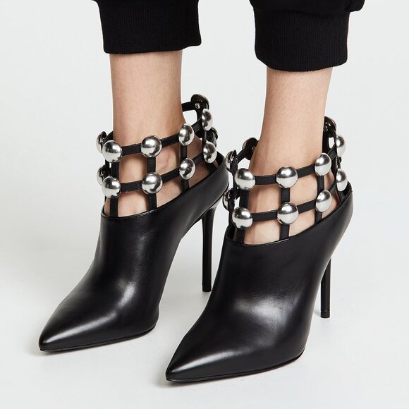 NEW ALEXANDER WANG Tina Grommet Studs Boots - Picture 1 of 16